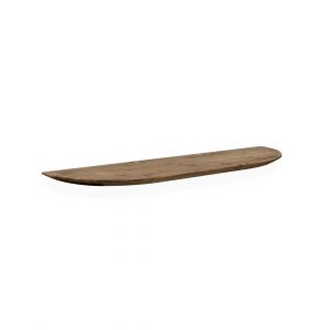&Eacute;tag&egrave;re arrondie en bois de sapin flottant vieilli 80x3,2cm