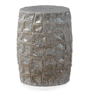 Tabouret de table en c&eacute;ramique bleu-gris