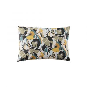 Taie d'oreiller rectangulaire percale de coton  beige 50x70