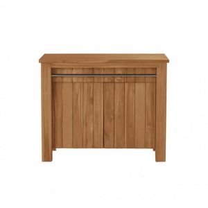 Meuble sous vasque en teck massif 102 cm