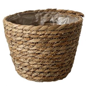 Cache-pot en osier textur&eacute;