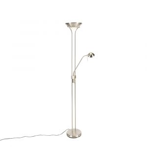 Lampadaire acier lampe lecture LED variateur