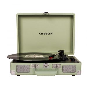 Platine vinyle portable menthe