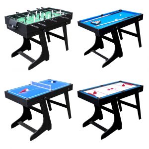 Table multi-jeux 4 en 1 pliable noir