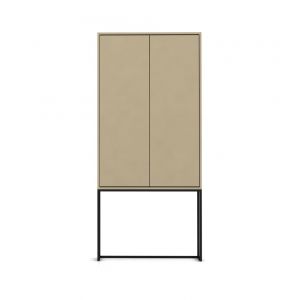 Armoire buffet 2 portes en MDF Taupe