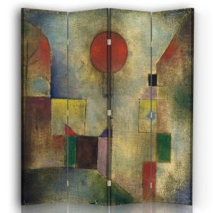Paravent cloison Ballon Rouge - Paul Klee 145x180cm (4 volets)