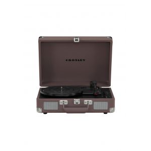 Platine vinyle portable avec Bluetooth violet cendré