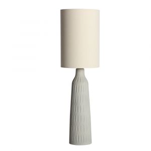 Lampe haute en c&eacute;ramique gris  en 34x34x120 cm