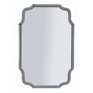 Miroir mural avec cadre en verre gris 60x1x90 cm
