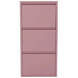 Casier &agrave; chaussures Caruso rose 3 tiroirs Kare Design