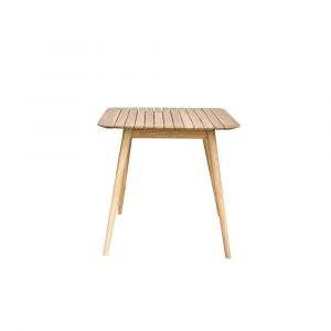 Table de jardin carr&eacute;e en teck massif 2/4 pers.