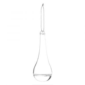 Suspension de Noël goutte d'eau en verre