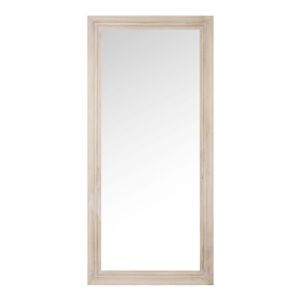 Grand miroir rectangulaire en bois de paulownia 80x170