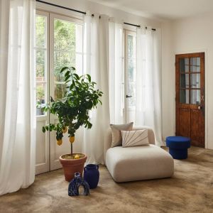 Rideau en  blanc 145x300 cm