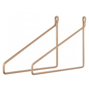 Lot de 2 equerre murale support metal pour etagere tablette en bois