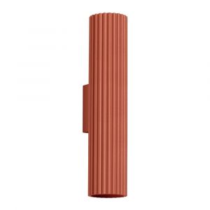 Applique aluminium ocre rouge H 30 cm
