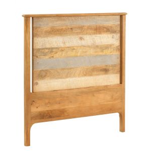 T&ecirc;te de lit en bois de manguier massif 110x120 cm
