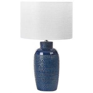 Lampe &agrave; poser c&eacute;ramique bleue