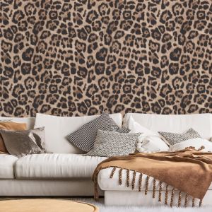 Papier peint panoramique L&eacute;opard