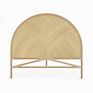 T&ecirc;te de lit en rotin naturel 140 cm