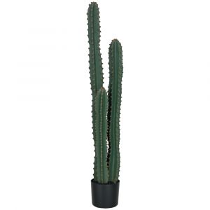 Cactus artificiel grand réalisme taille dim. Ø 18 x 120H cm vert