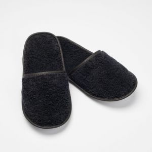 Chausson de bain en eponge noir taille 40