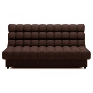 Canap&eacute; 3 places convertible  en tissu chocolat