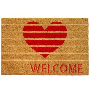 Paillasson coco coeur love 60x40x1.5cm
