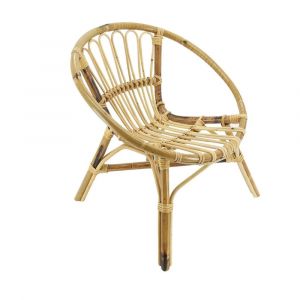 Fauteuil rond enfant en rotin lune