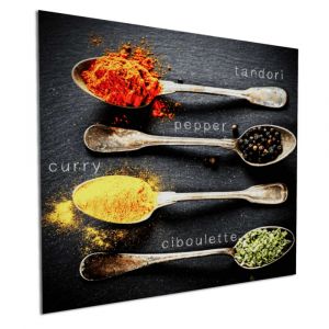 Tableau sur toile &eacute;pices 45x45