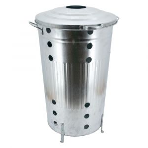 Composteur de jardin en m&eacute;tal galvanis&eacute; 90 l