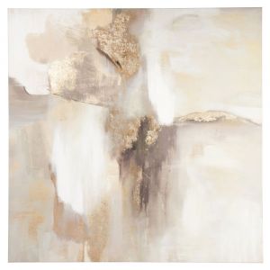 Toile imprim&eacute;e et peinte 75x75