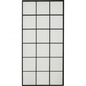 Miroir fenêtre en acier noir 180x90