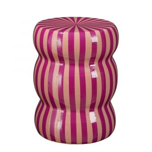 Table d'appoint en céramique violet H44