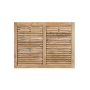 T&ecirc;te de lit en manguier avec lattes horizontales largeur 104 cm