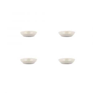 Coquetier 10,5xH2cm blanc  - Lot de 4