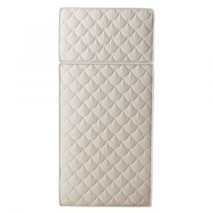 Matelas &eacute;volutif bio coton 2 blocs mousse 90x190