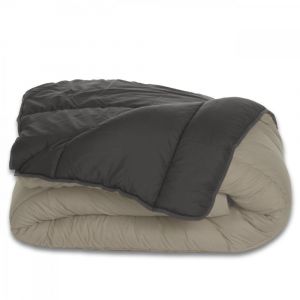 Couette imprim&eacute;e bicolore chaude 220x240cm