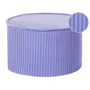 Pouf en tissu violet 40x25cm