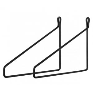 Lot de 2 equerre murale support metal pour etagere tablette en bois