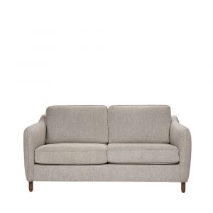 Canap&eacute; convertible ouverture express 2 places en tissu - Naturel chin&eacute;