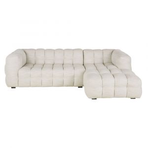 Canap&eacute; nuage d'angle droit 4/5 places coloris sable