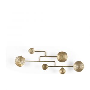 Porte-manteaux en aluminium cuivr&eacute;