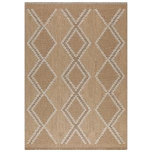 Tapis int&eacute;rieur et ext&eacute;rieur aspect jute scandinave jaune -120x170