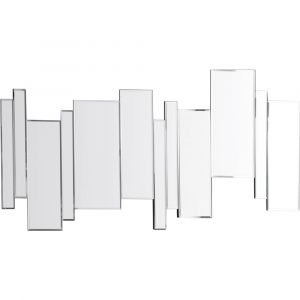 Miroir sans contour barres d&eacute;cal&eacute;es 70x140cm