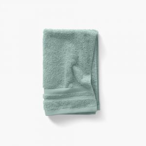 Serviette invité coton uni bouclette vert 40 x 60 cm
