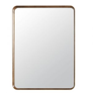 Grand miroir rectangulaire en bois de paulownia 90x121