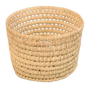 Cache pot feuilles de palmier osier naturel 21 x 21