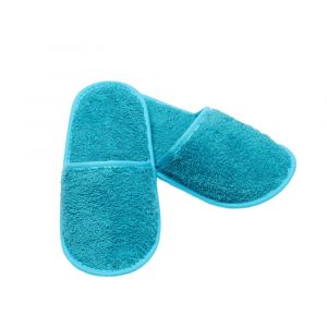 Chausson de bain en eponge bleu turquoise taille 38