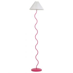 Lampadaire m&eacute;tal rose